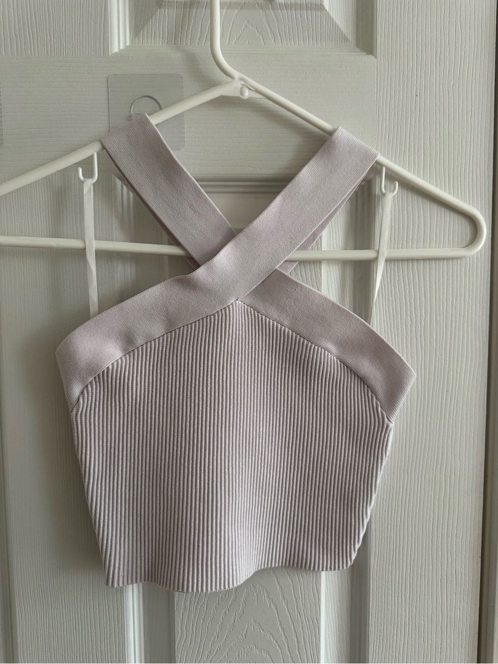 ARITIZIA BABATON Sculpt Knit Criss Cross Cropped Tank S